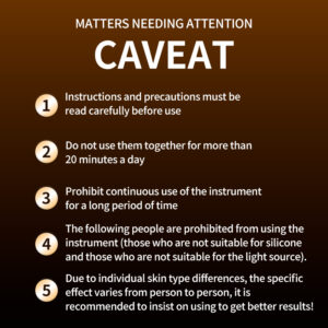 Important safety cautions and usage reminders.