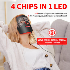  4-in-1 quad-chip LED technology infographic.